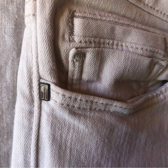 Pilcro and the Letterpress Anthropologie ivory denim jeans Stet fit size 28 - Picture 6 of 9